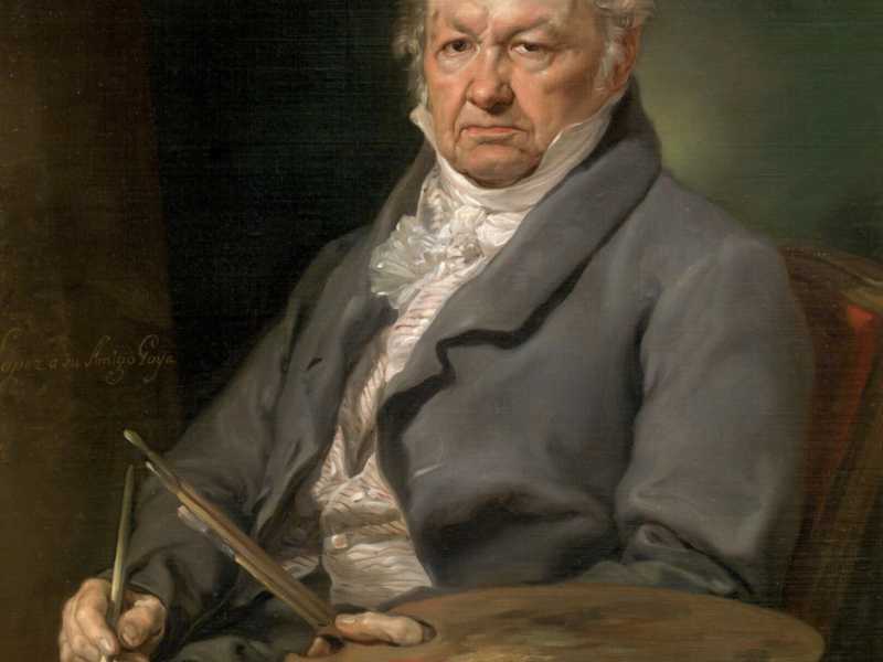 Vicente L&oacute;pez y Porta&ntilde;a, Ritratto di Francisco de Goya (1826); olio su tela, 95,5&times;80,5 cm, museo del Prado, Madrid (Wikimedia commons)&nbsp;<br />
