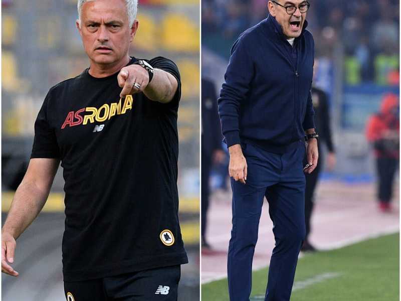 Il derby Sarri-Mourinho e la città nel pallone. Un girotondo