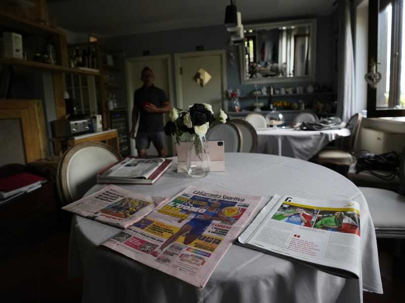 A casa della mamma di Marcel Jacobs (foto LaPresse)