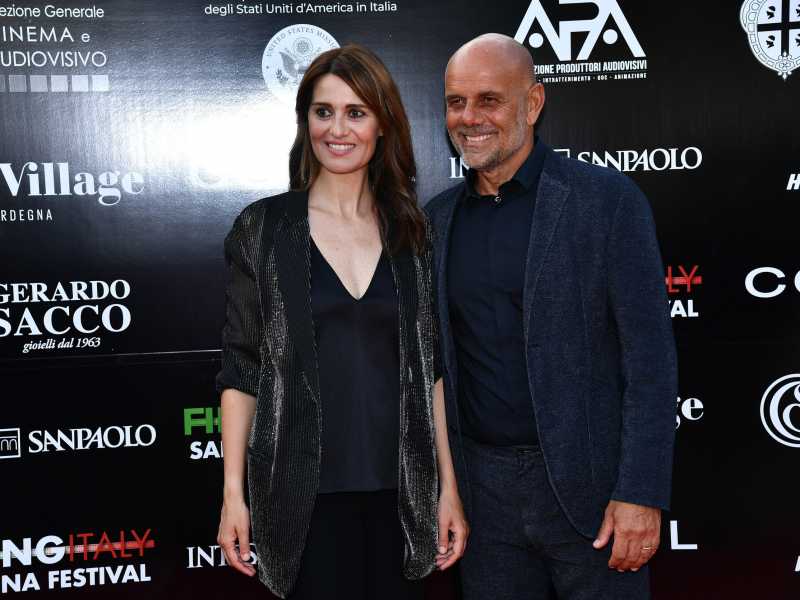 Paola Cortellesi con il marito regista Riccardo Milani (LaPresse)&nbsp;