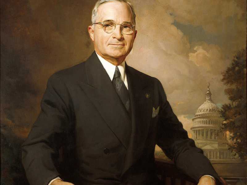Il 33&deg; presidente degli Stati Uniti Harry S. Truman (foto Ansa)
