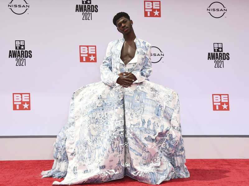 Il rapper Lil Nas X ai BET Awards a giugno (LaPresse)&nbsp;<br />