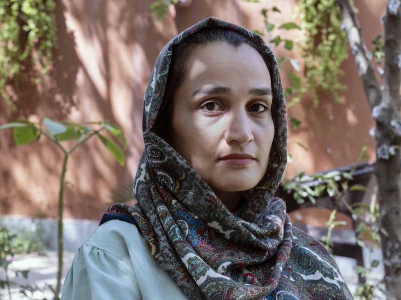 &nbsp;Tooba Lofti, l&rsquo;organizzatrice delle proteste contro i talebani nelle strade di Kabul (foto di Gabriele Micalizzi)