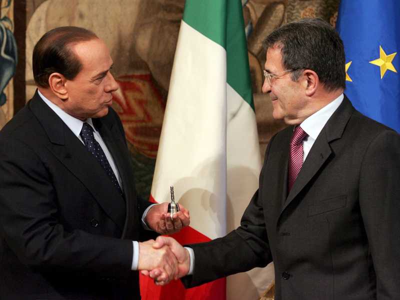 Una bella lezione di Prodi sul Cav.