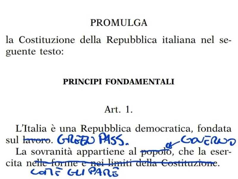 Borghi e la disfatta della Lega sul green pass: scarabocchia la Costituzione