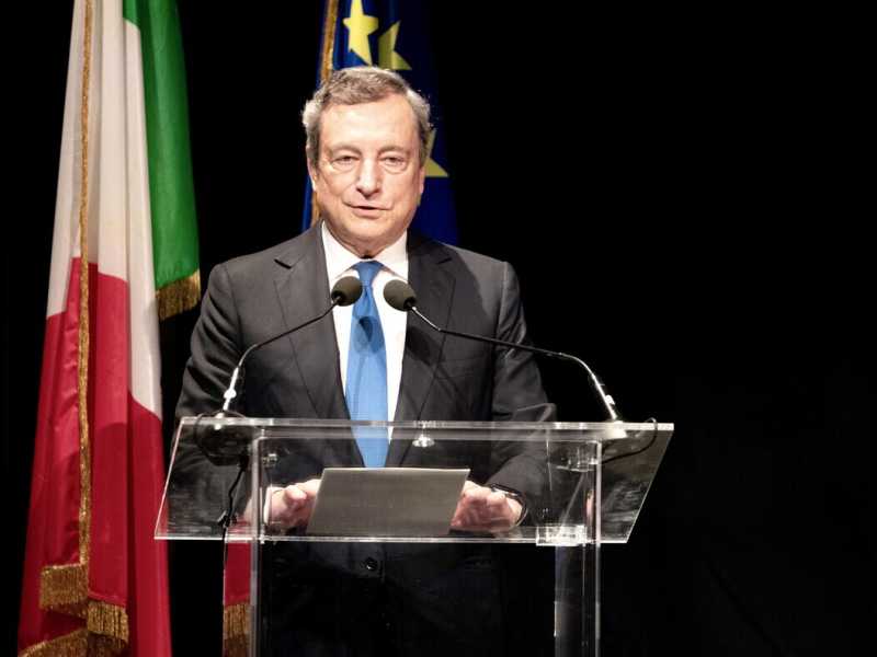 Mario Draghi (foto Ansa)