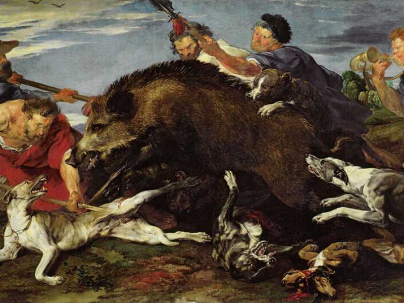 Anton van Dijck (1599-1641), Caccia al cinghiale (Wikimedia Commons)&nbsp;<br />