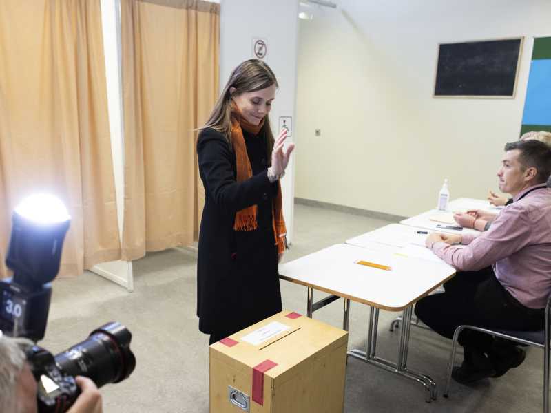 La premier islandese&nbsp;Katrin Jakobsdottir (LaPresse)<br />