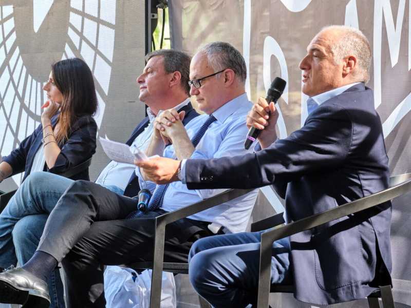 Confronto tra i candidati sindaco di Roma (LaPresse)