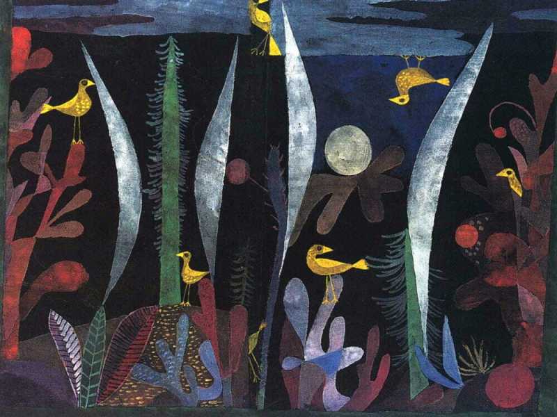 Paul Klee - Paesaggio con uccelli gialli (1923)