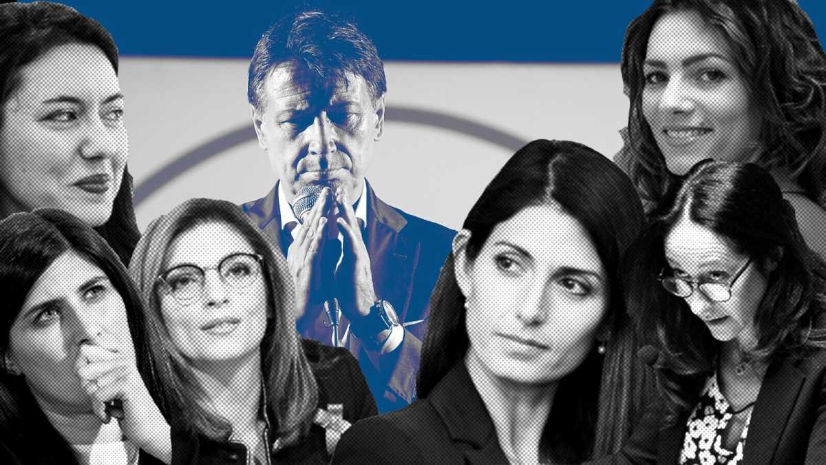 Immagine di Conte e le donne del M5s: la guerra rosa intorno al leader