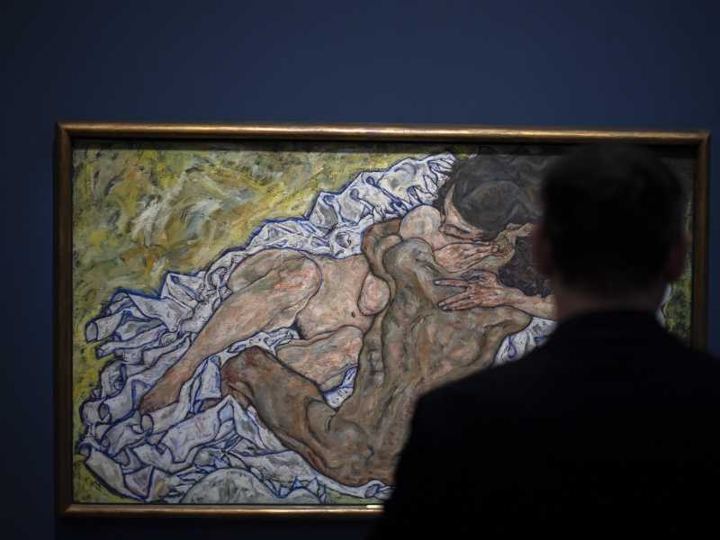 Un'esposizione di Egon Schiele (Ansa)&nbsp;