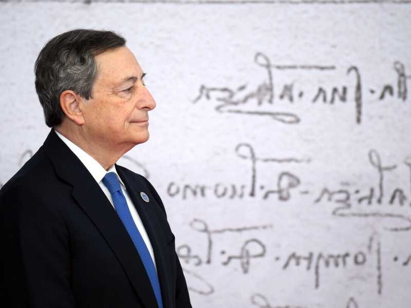 Mario Draghi (foto LaPresse)