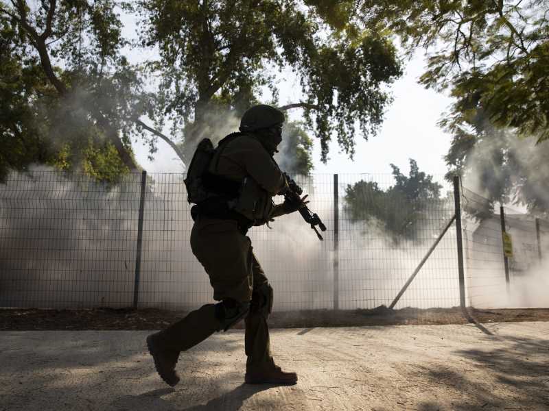 Un'esercitazione dell'esercito israeliano (LaPresse)&nbsp;