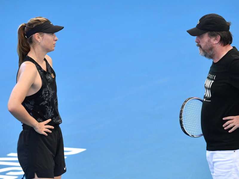 Riccardo Piatti con Maria Sharapova (foto EPA)