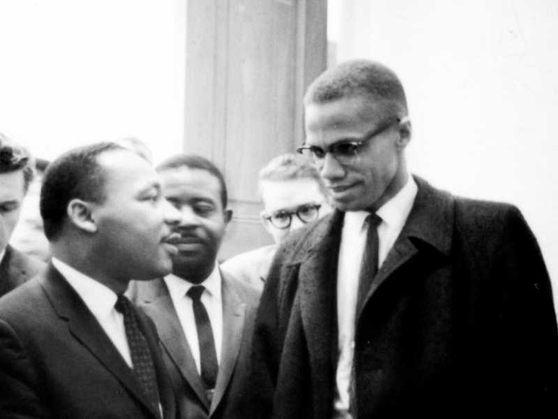 Malcolm X con Martin Luther King (Wikimedia Commons)&nbsp;