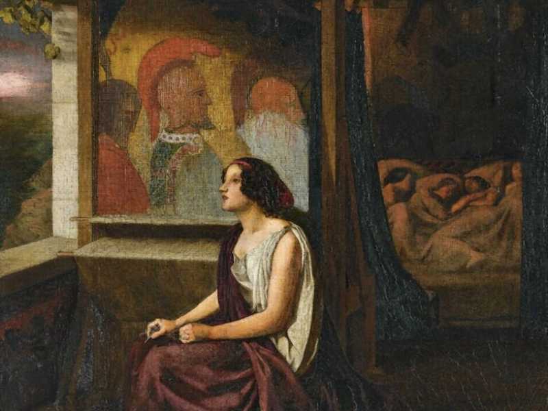 La Penelope immaginata dal pittore preraffaellita inglese Thomas Seddon (1821-1856)&nbsp;<br />