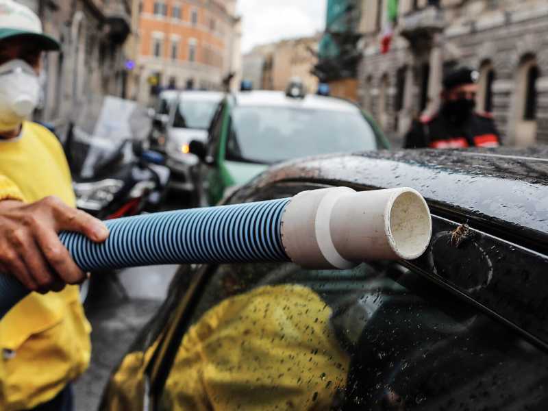 Disinfestazione a Roma (Ansa)&nbsp;