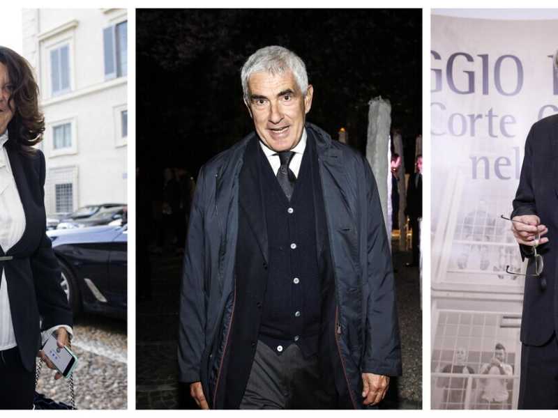 Paola Severino, Pierferdinando Casini e Giuliano Amato (Ansa/Lapresse)