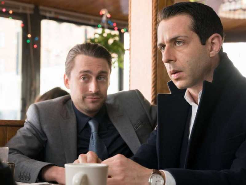 Kieran Culkin e Jeremy Strong in "Succession"&nbsp;