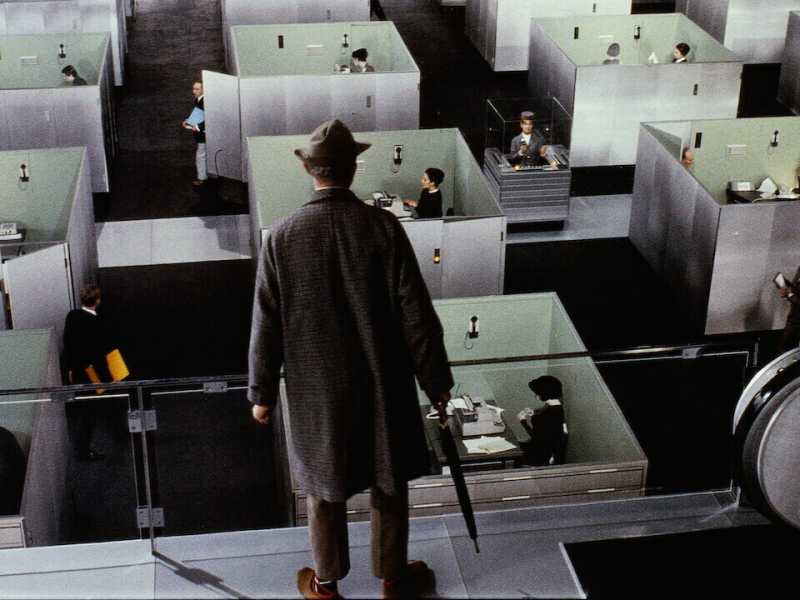 Una scena di "Play Time - Tempo di divertimento", un film del 1967 scritto, diretto e interpretato da Jacques Tati&nbsp;<br />
