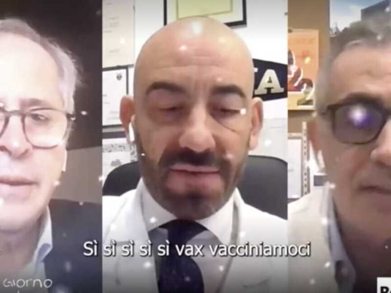 Crisanti, Bassetti e Pregliasco: il “Jingle Vax” che rassicura