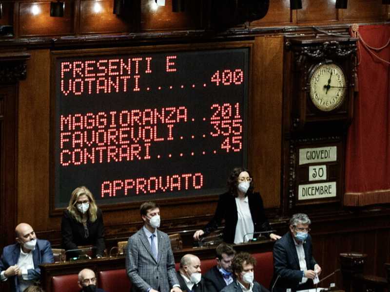 Camera dei Deputati, voto finale su legge di Bilancio (LaPresse)&nbsp;<br />