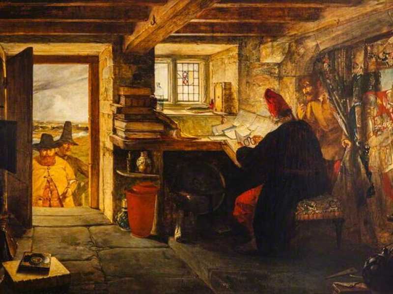Hudibras e Ralph in visita all'astrologo, William Fettes Douglas (1822–1891), Gallerie nazionali scozzesi <br />