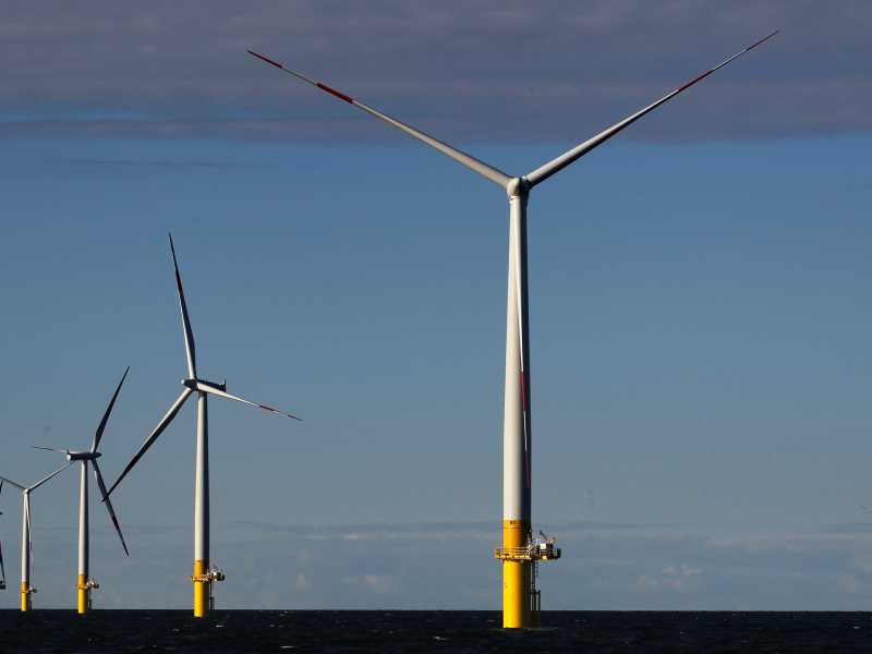 Turbine eoliche installate nel mar Baltico (Bernd Wuestneck/LaPresse)&nbsp;<br />