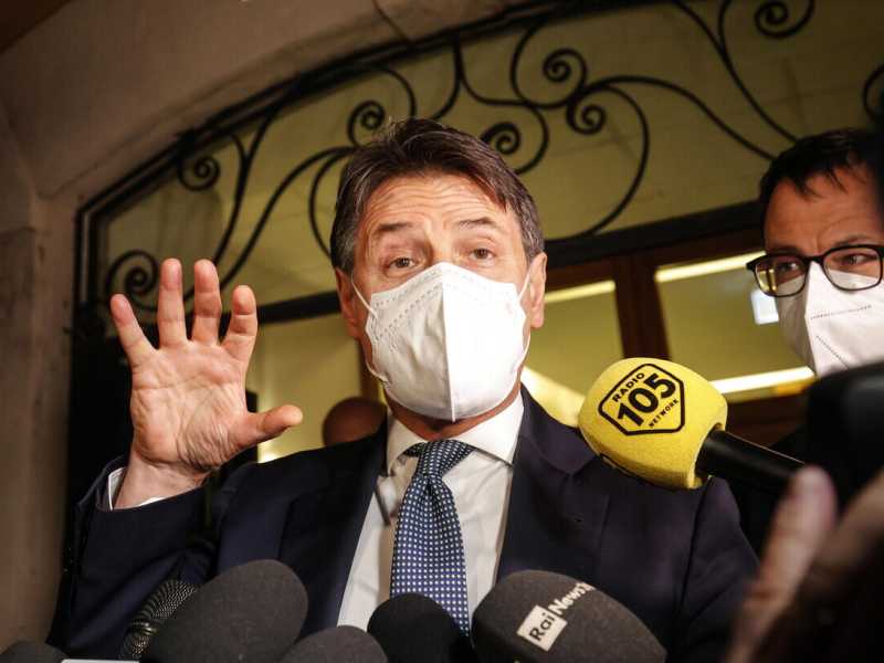Giuseppe Conte (foto Ansa)