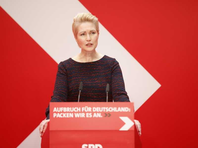 Manuela Schwesig, presidente socialdemocratica dal 2017 del Meclemburgo-Pomerania anteriore (foto EPA)&nbsp;<br />