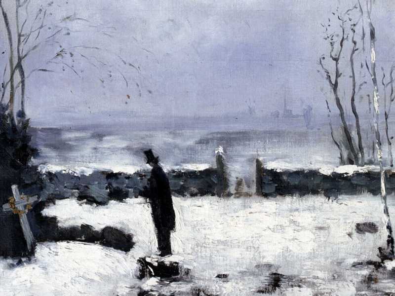 The Cemetery, Carl Fredrik Hill, 1877 (Wikimedia Commons)&nbsp;<br />