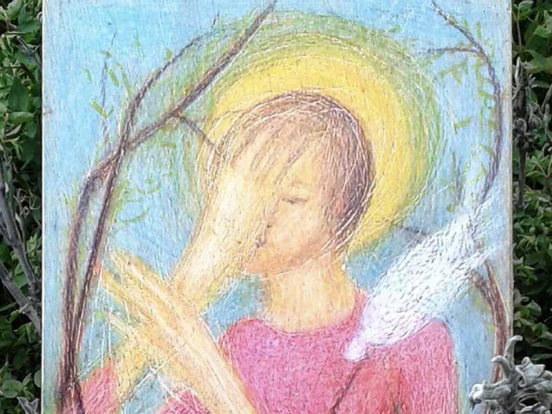 "Il santo smemorato" di Giuliano Guatta, dal profilo Facebook dell'artista 
