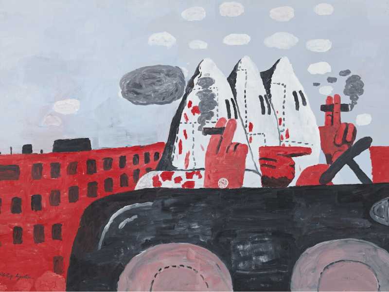 Philip Guston/Riding around-1969 <br />