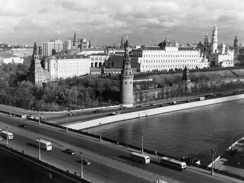 Ottobre 1957 Archivio Storico Nella foto: Mosca la veduta del Cremlino / Foto LaPresse&nbsp;<br />