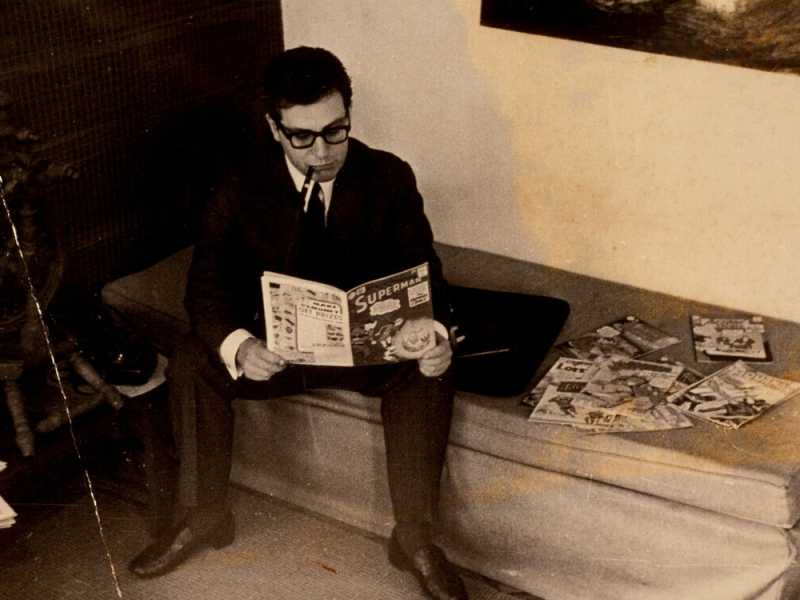 Nel 1964 Umberto Eco scrisse il saggio "Il mito di Superman" (Olycom) 
