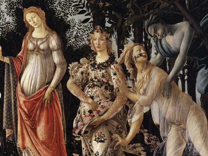 La Primavera di Sandro Botticelli (dettaglio) 