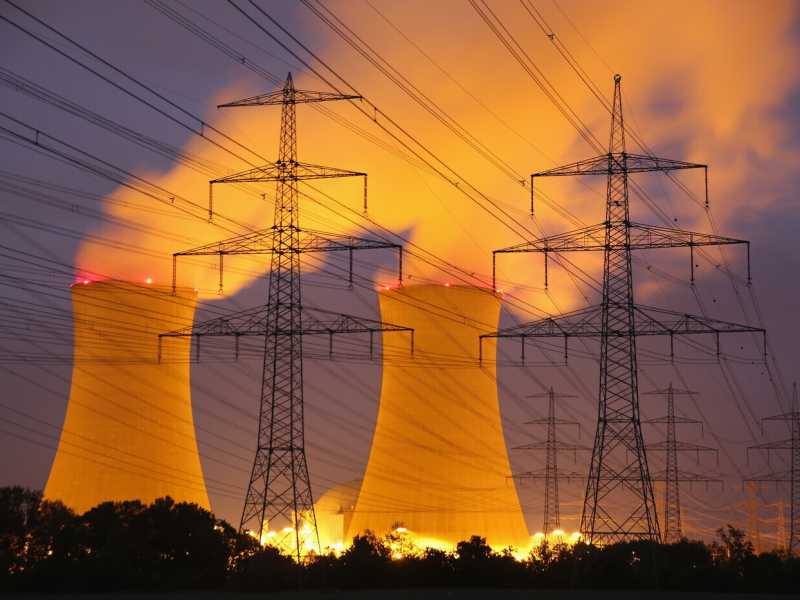 La centrale nucleare di Grafenrheinfeld, in Germania (foto di Sean Gallup/Getty Images)&nbsp;<br />