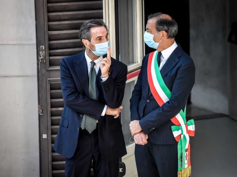 Attilio Fontana e Beppe Sala (LaPresse)