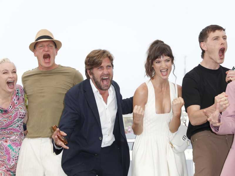 &nbsp;Photocall del film Triangle of Sadness (foto Ansa)