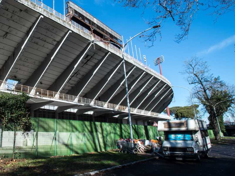 &nbsp;Lo stadio Flaminio a Roma (LaPresse)