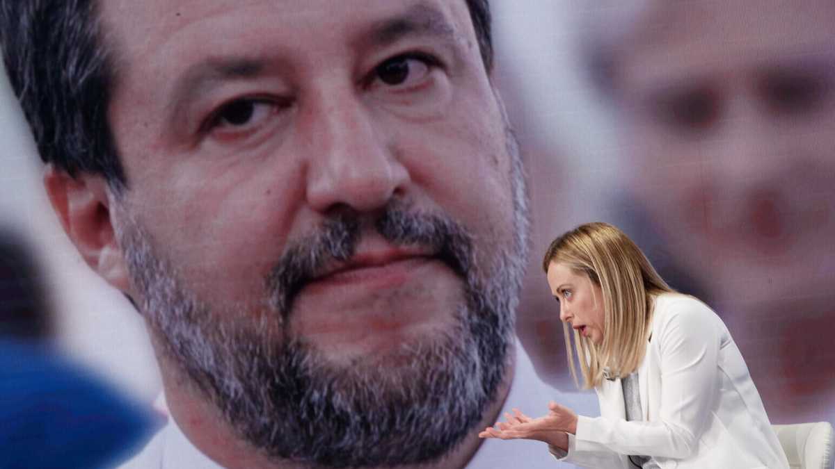 Immagine di Meloni aspetta in silenzio il cadavere di Salvini sulla riva del referendum giustizia