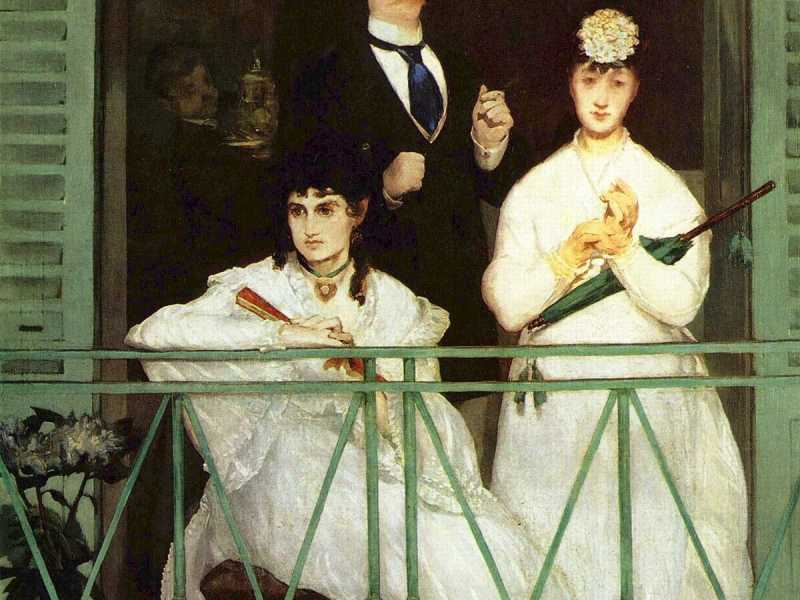 &Eacute;douard Manet, &ldquo;Il balcone&rdquo;, 1869 (Wikipedia)&nbsp;<br />