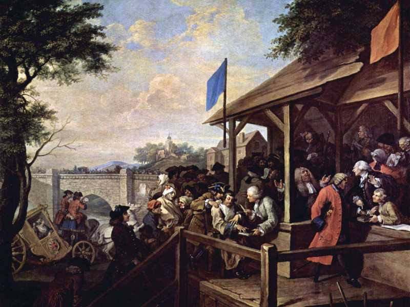 William Hogart, "La votazione" (Wikipedia) 