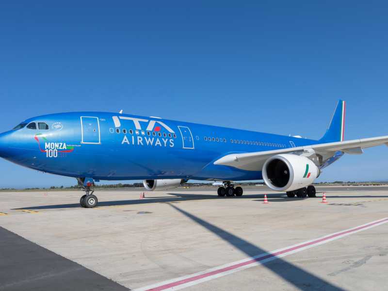 Un aereo di Ita Airways (Ansa)