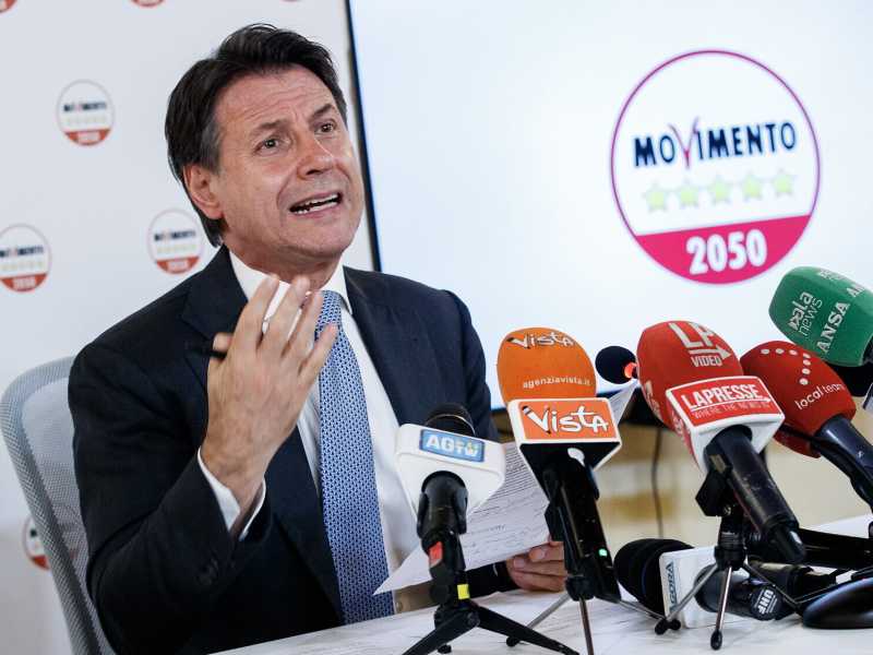 Giuseppe Conte, presidente del Movimento 5 Stelle (LaPresse) <br />