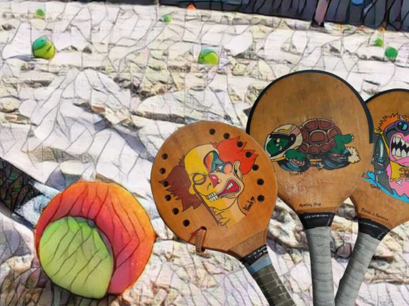 II gioco dei racchettoni &egrave; nato in Romagna (nell&rsquo;illustrazione di Giovanni Battistuzzi, alcuni modelli disegnati e dipinti da Franco Radi)