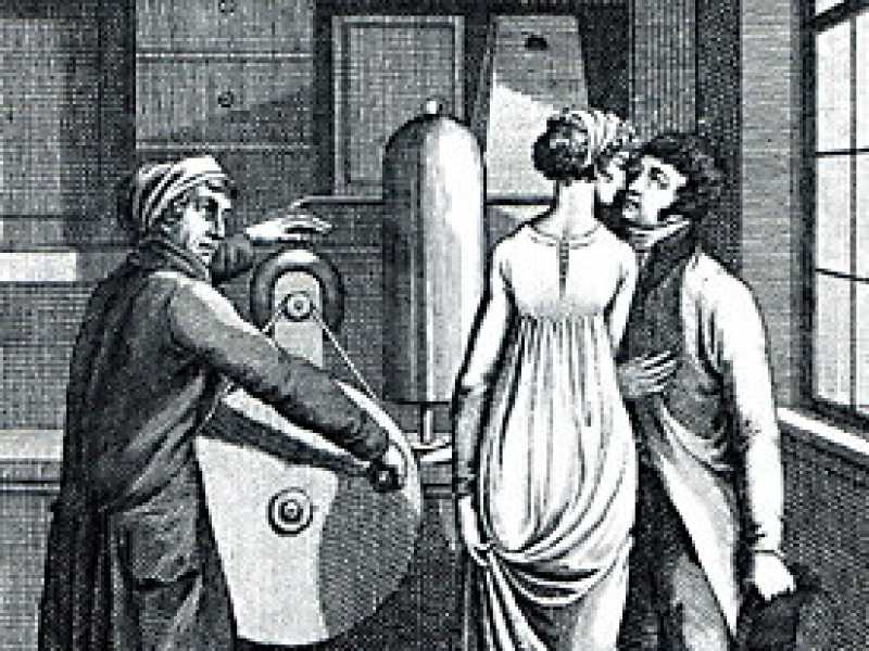 "La Venere elettrificata", l'esperimento di Georg Matthias Bose (Wikipedia)