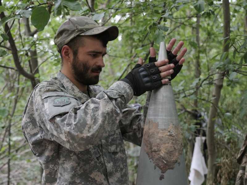 Soldato nel Donbas, Foto di LaPresse <br />