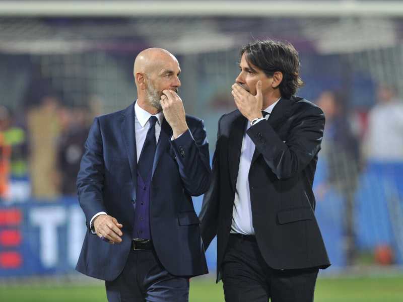 Stefano Pioli e Simone Inzaghi (LaPresse)